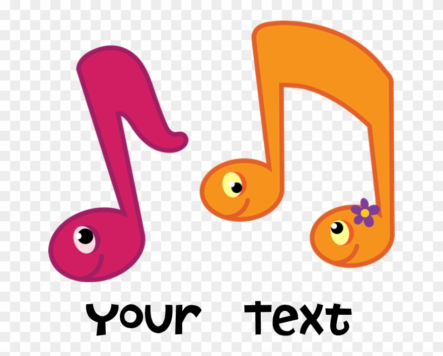 Personalized Music Notes Tote Bag Clipart