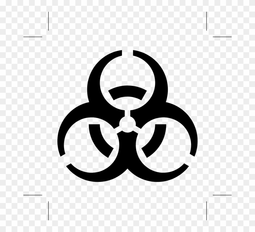 Biohazard, Poisonous, Warning, Danger, Attention, Black Clipart