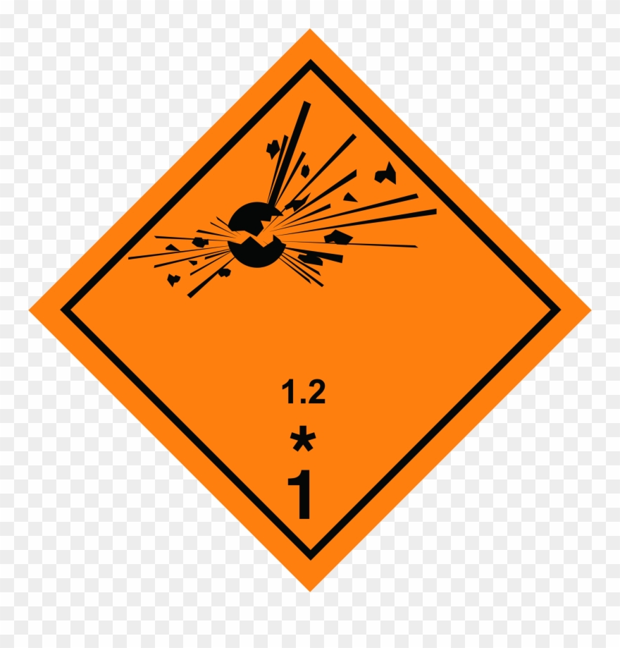 Hazard Labels For The Transportation Of Dangerous Goods Clipart