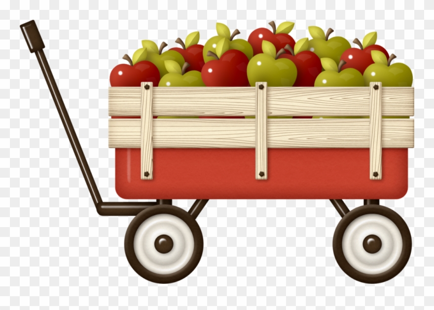 Hay Vector Wooden Cart Clipart
