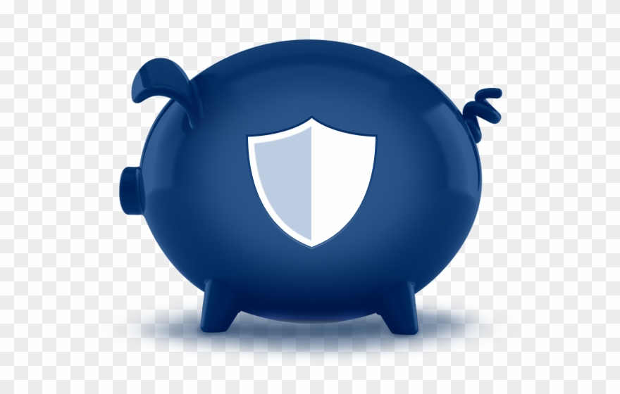 3d Blue Savings Overdraft Piggy Bank Featuredcontent Clipart