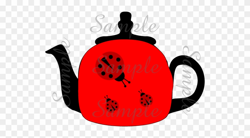 Clip Art Ladybug Teapot - Png Download