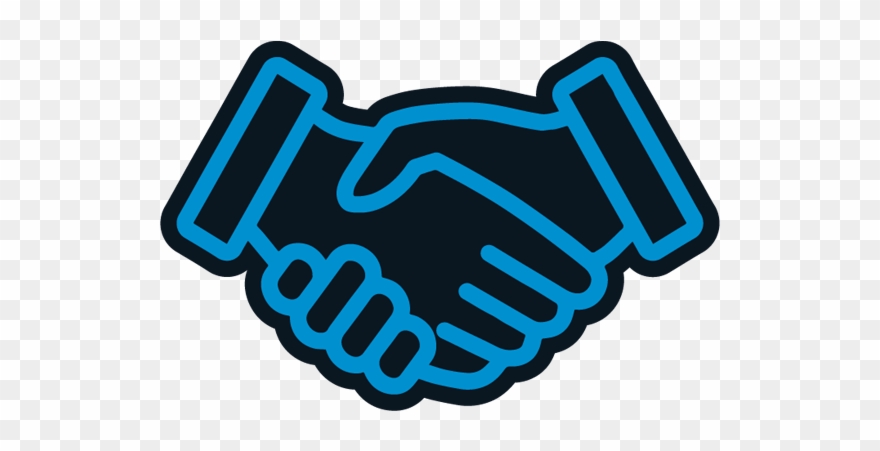 Image Of Two People Shaking Hands Denoting That The Clipart