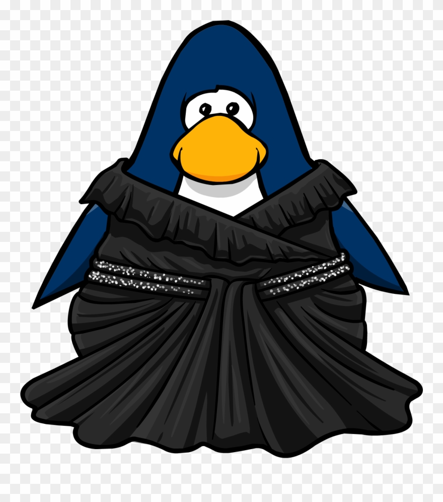 Midnight Glamor Dress Player Card Clipart