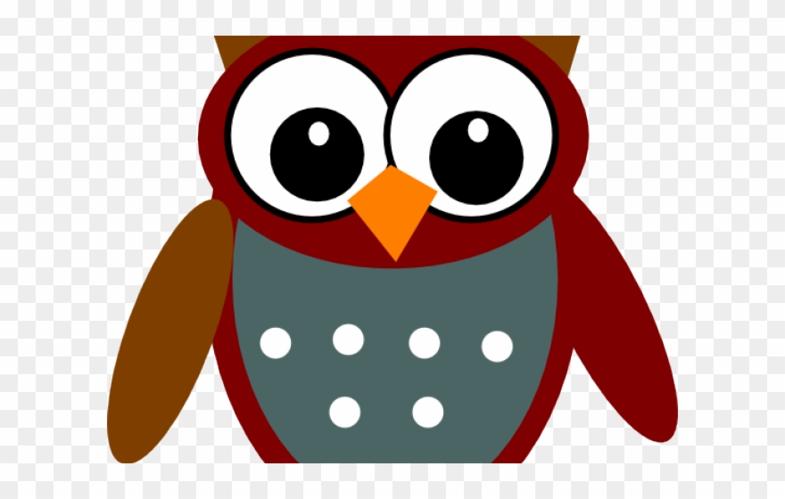 Dark Clipart Blue Owl - Png Download