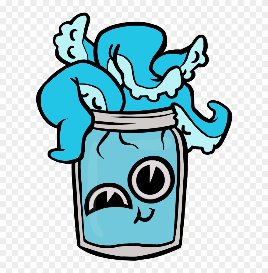Squid In A Bottle Clipart