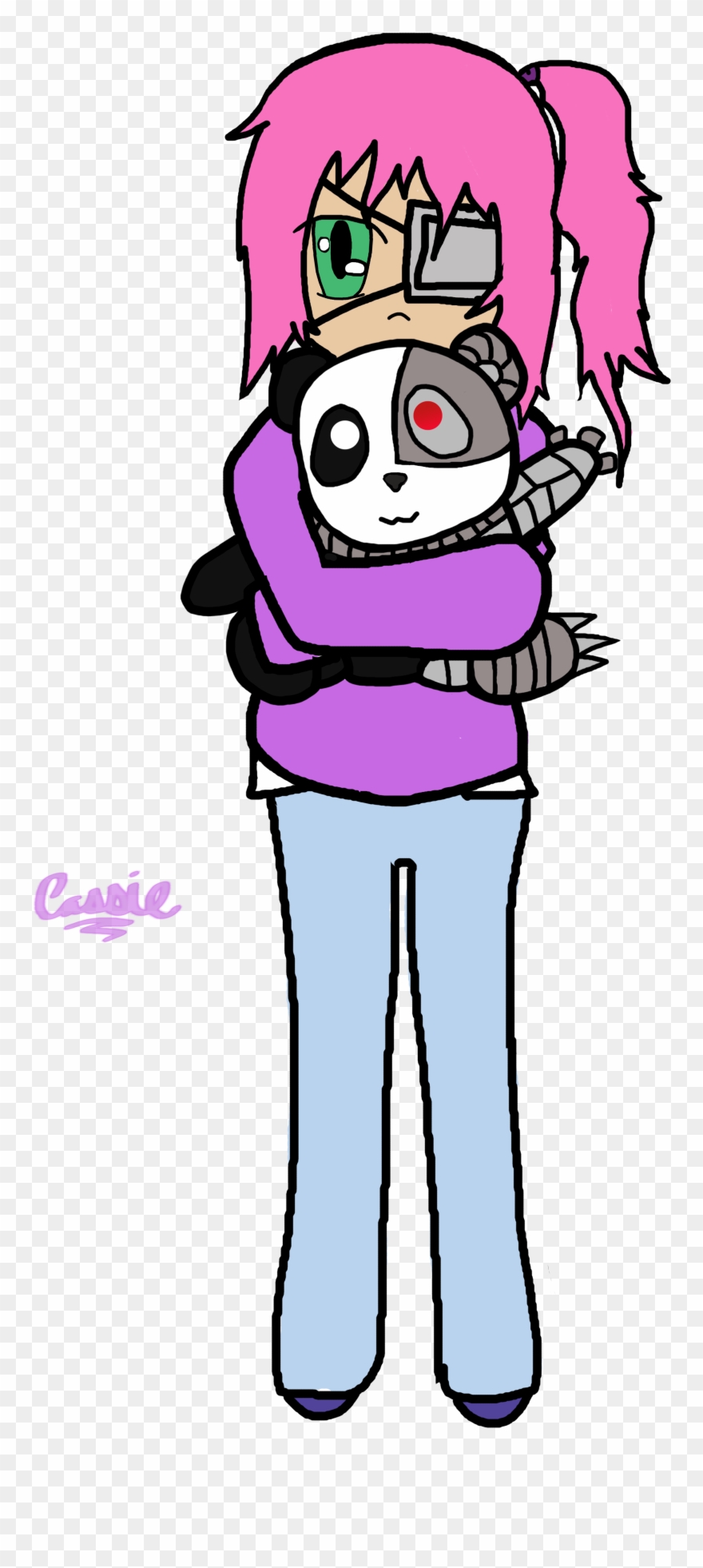 Art Of The Panda Cyborg Clipart