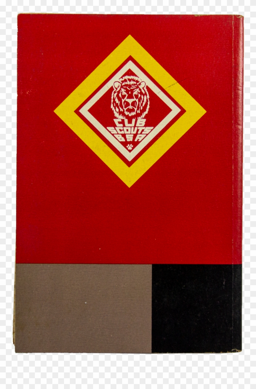 Vintage Bsoa Lion Webelos Cub Scout Book Supply Png Clipart