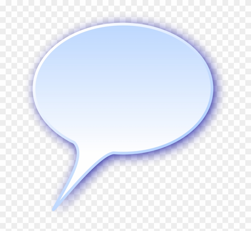 3d Rounded Speech Bubble Clipart