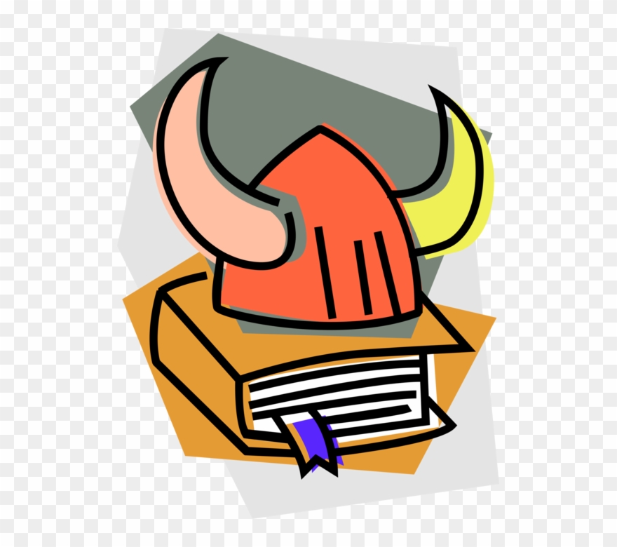 Vector Illustration Of Viking Norseman Helmet With Clipart