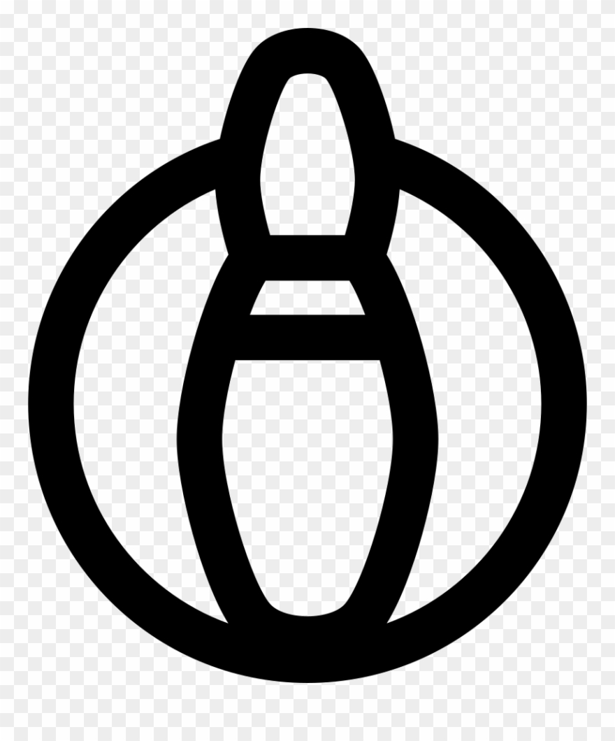 Bowling Pin And Ball Comments Clipart