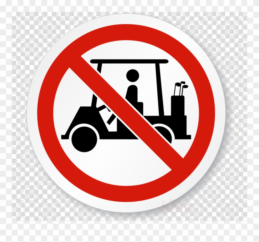 Golf Cart Clip Art Black And White - Png Download