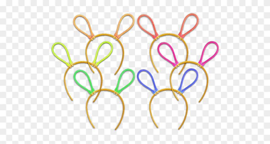 50 Montature Cerchietto 100 Bracciali Luminosi Glow Clipart