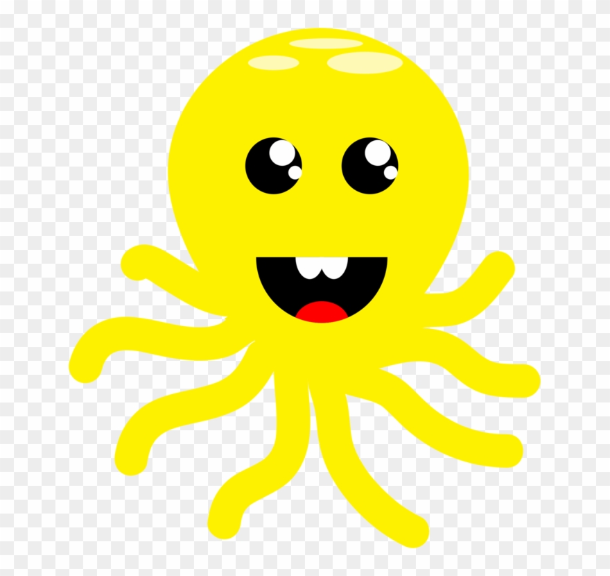 Smiley Invertebrate Line Clipart