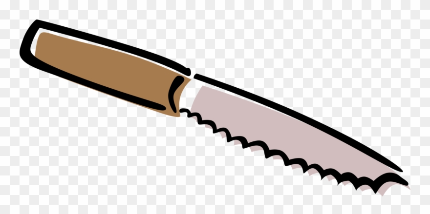 Vector Illustration Of Kitchen Kitchenware Knife Utensil Clipart