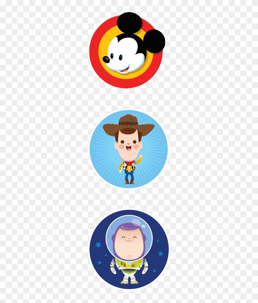 Mickey, Woody & Buzz Clipart