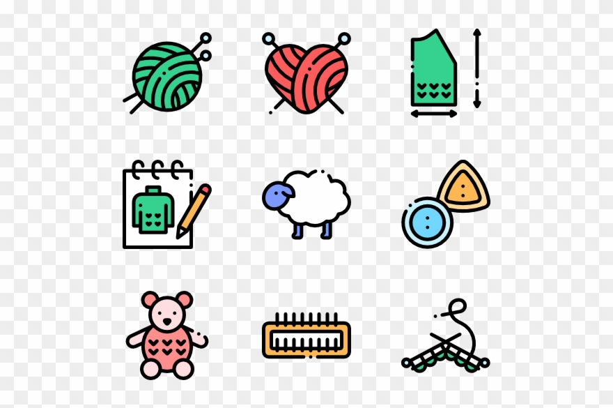 Knitting Clipart