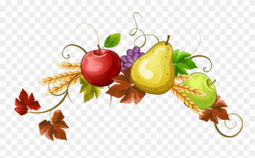 Autumn Fruits Decoration Png Clipart