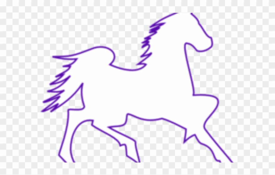 Mustang Clipart Purple - Png Download