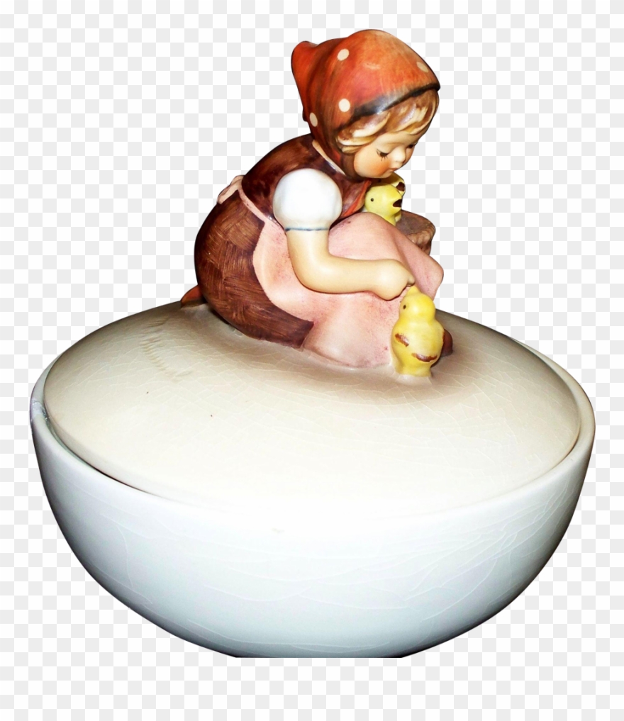 Hummel ' Chick Girl ' Candy Dish Tmk3 Clipart