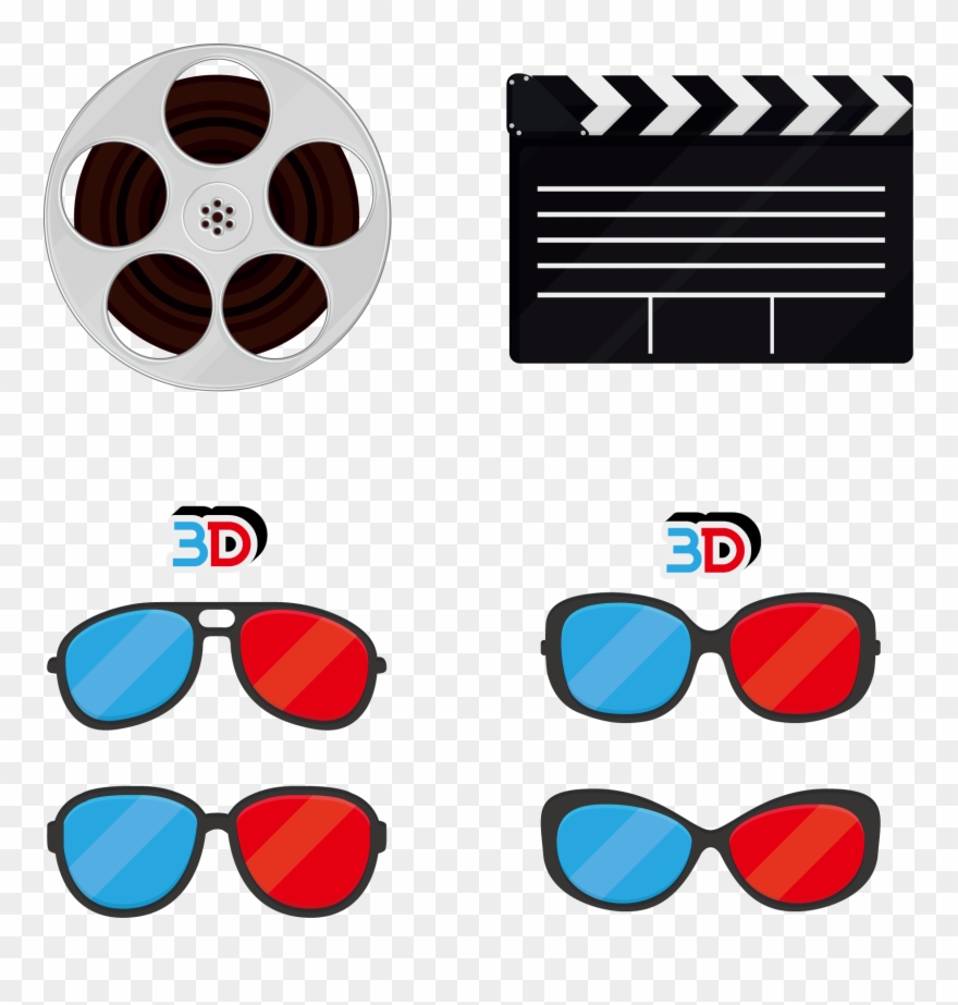 Decorative Cinema Effect Illustration Creative Clapperboard Clipart