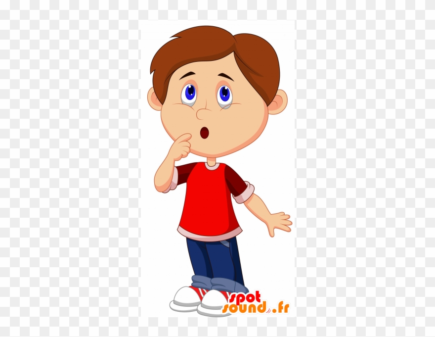 Mascot Junge, Schüler Clipart
