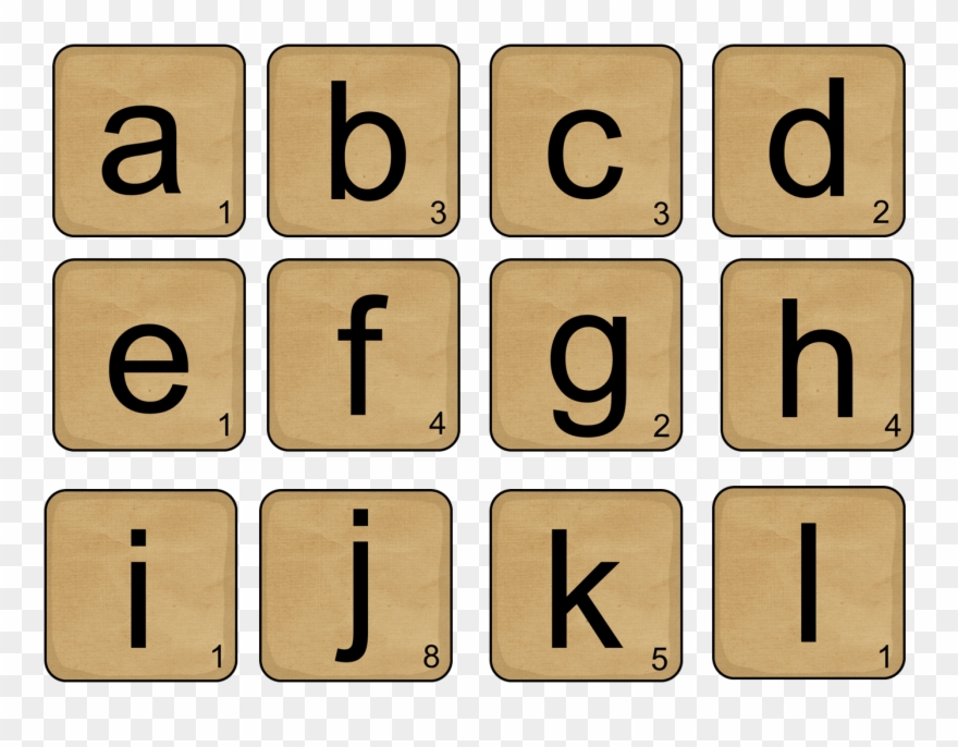 Letter Tiles Cliparts - Scrabble Tiles Clip Art Free - Png Download