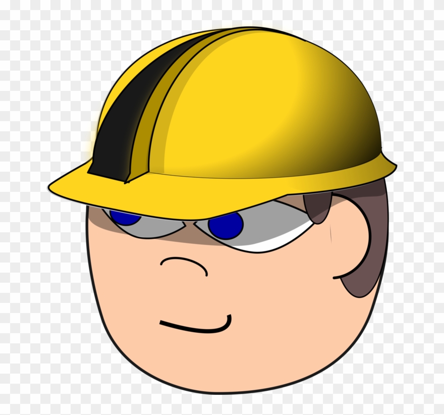 Hard Hats Helmet Construction Site Safety Laborer - Worker With Hard Hat Clipart - Png Download