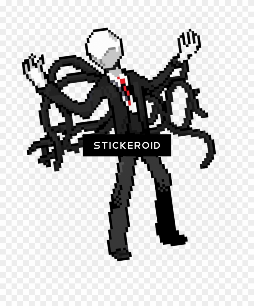 Slender Man - 8bit Slenderman Slender Man Creepypasta Funny Humor Clipart