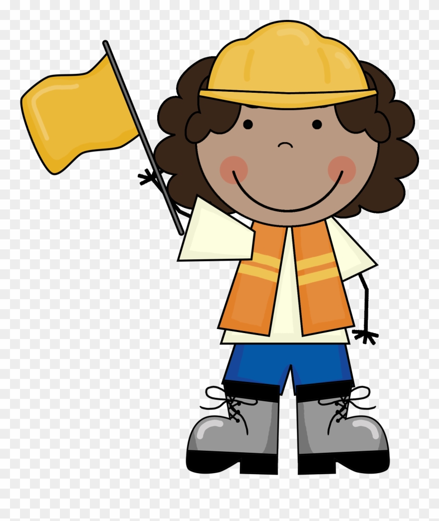 Index Of Images Scrappin - Construction Worker Boy Clip Art - Png Download
