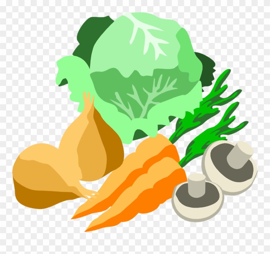 Clipart Border Vegetable - Transparent Background Vegetables Clipart - Png Download