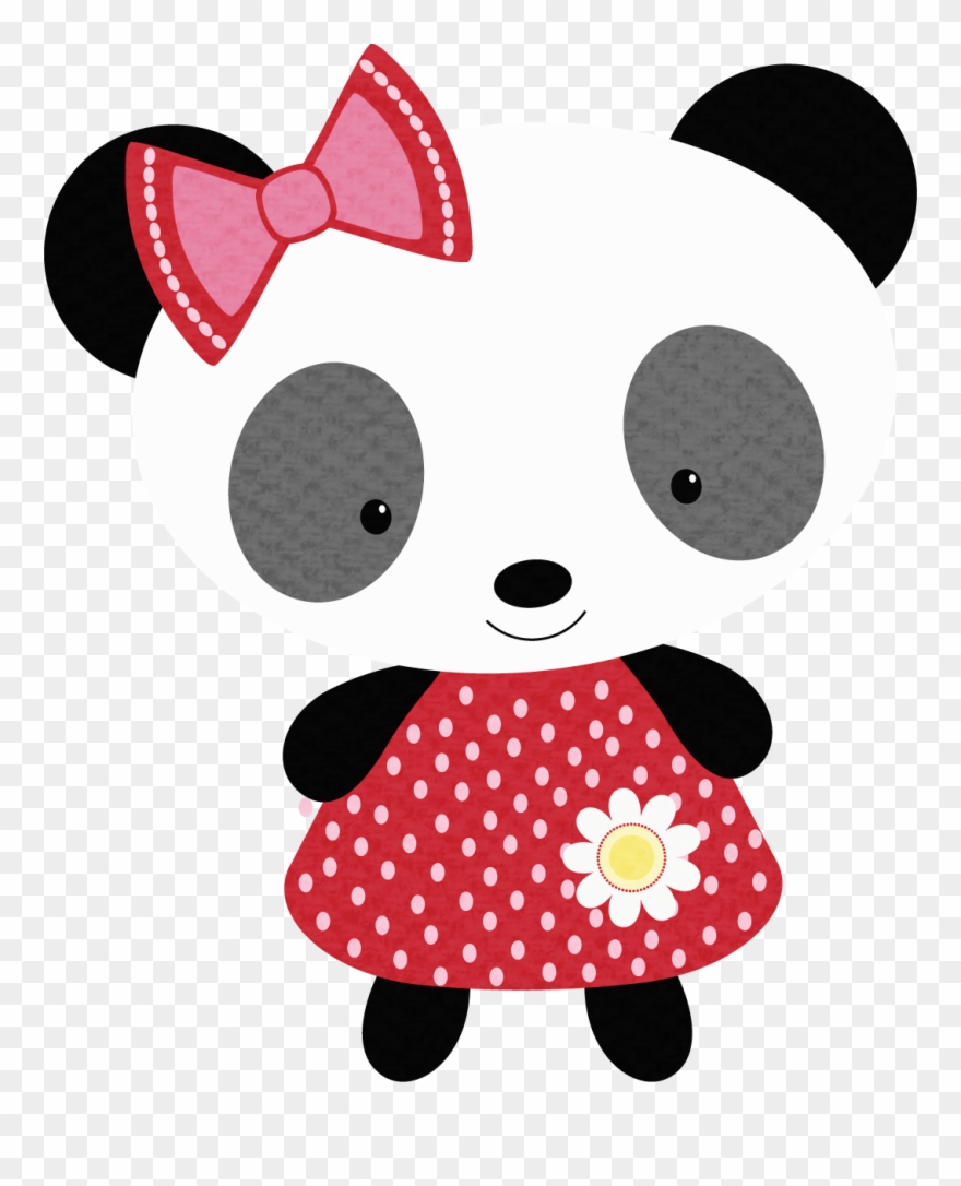 Panda Girl - Giant Panda Clipart