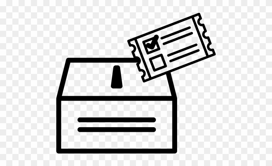 Ballot Box Rubber Stamp - Ballot Box Clipart