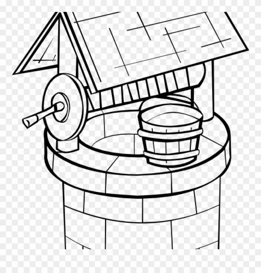 Well Clipart Black Well Clip Art At Clker Vector Clip - Wishing Well - Png Download
