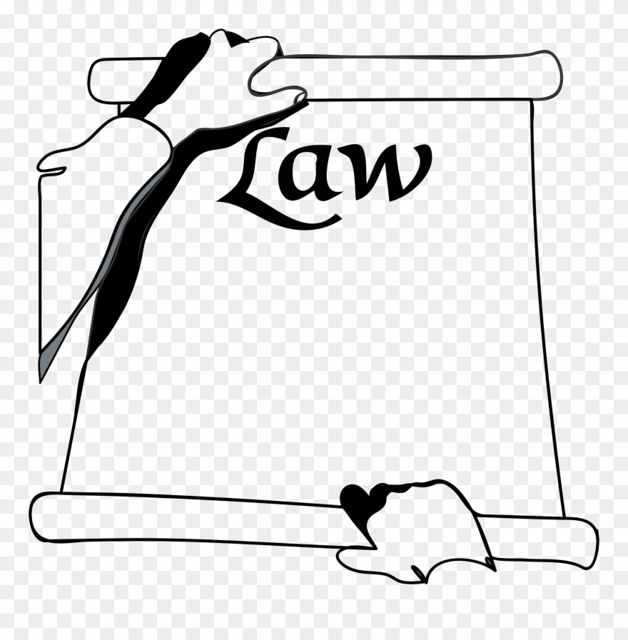 Democracy Clipart Black And White - Law Clipart Black And White - Png Download