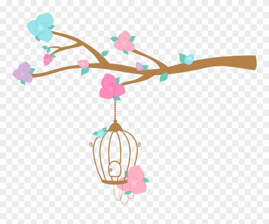 Bird Cages, Picnic, Enchanted Garden, 1 Year, Invitations, - Jaula Con Pajaritos Para Bordar A Punto Clipart