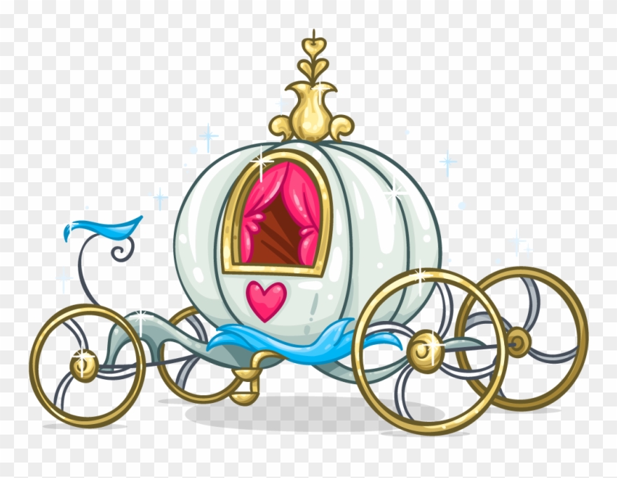Carriage Clipart Cinderella Story - Cinderella Pumpkin Carriage Cartoon - Png Download