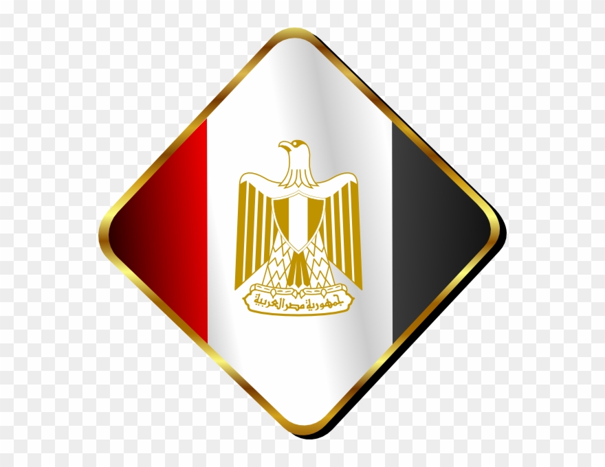 Egypt Flag Pin Clip Art At Clker - Egypt Flag Logo - Png Download