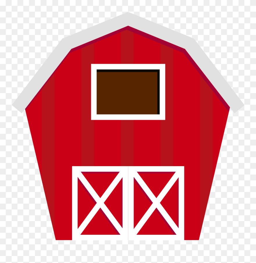 Fazenda Farm Barn Png Minus Clipart Farm Farm Clip - Red Barn Cut Out Transparent Png