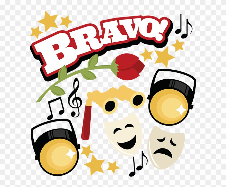 Svg Cut Files For Scrapbooking Theater Svg Files Performance - Bravo Clip Art - Png Download