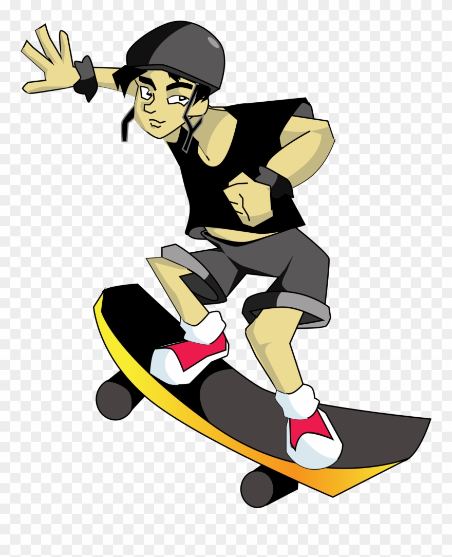 Skateboarding Quad Skates Ice Skating Roller Skating - Person Skateboarding Clipart Png Transparent Png