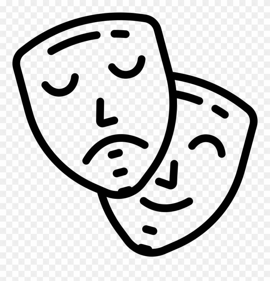 Theatre Clipart Mask Icon - Png Download