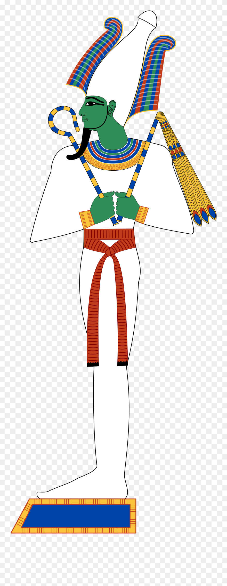 Standing Osiris Edit1 - Osiris The King Of Living Clipart