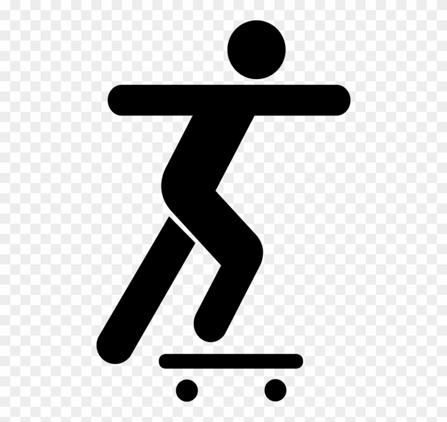 Skateboarding Roller Skating Ice Skating Sports - Skate Board Clipart