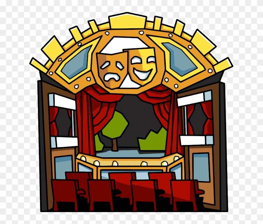 Theater - Scribblenauts Movie Theater Clipart