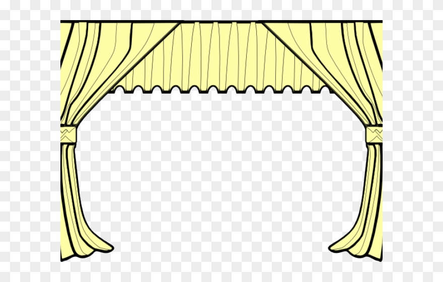 Curtain Clipart Drama - Curtains Clipart - Png Download