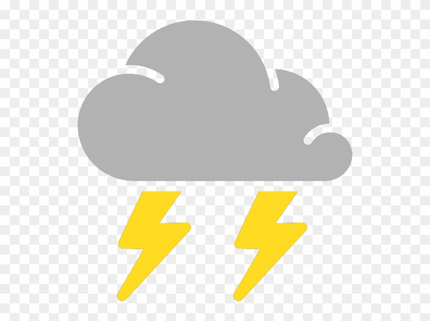 Clipart Rain Thunderstorm - Thunderstorm Clipart - Png Download