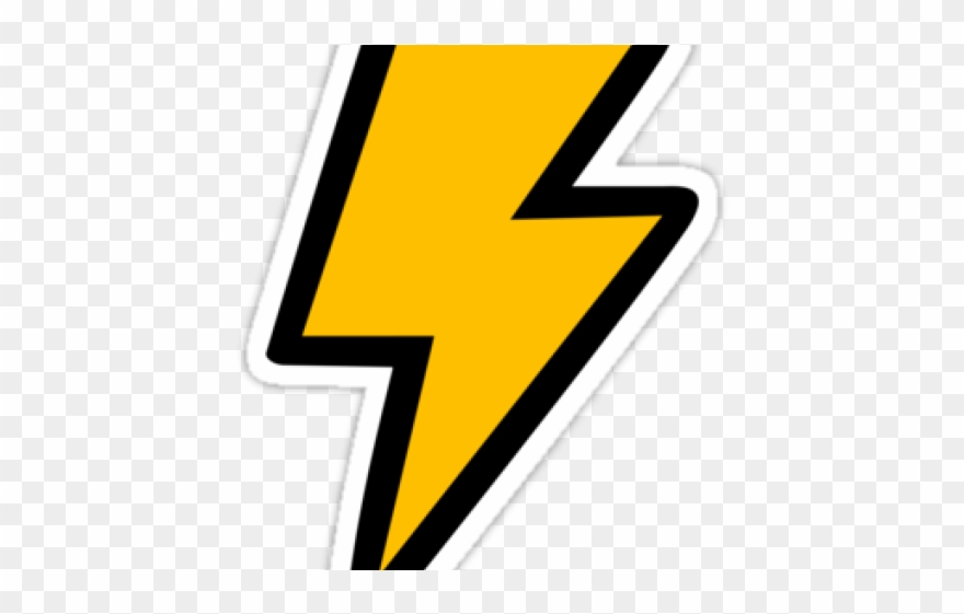 Lightning Clipart Lightning Strike - Lightning Sticker Png Transparent Png