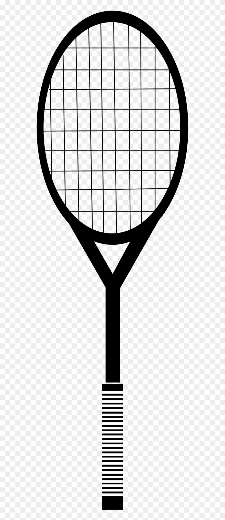 Big Image - Raquette De Tennis Vecteur Clipart
