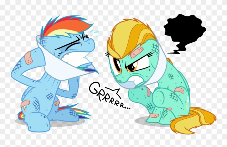 Lightning Clipart Rainbow - Rainbow Dash Vs Lighting Dust - Png Download